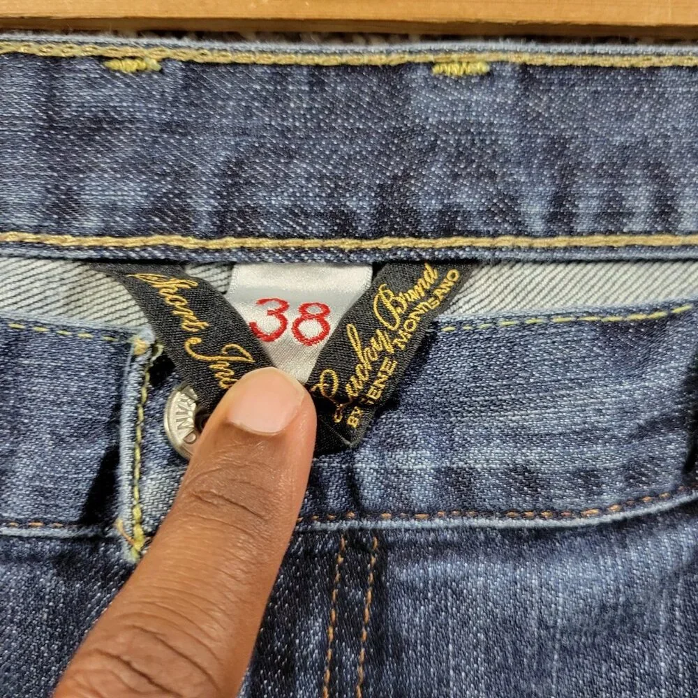 Lucky Brand Jeans Mens 38x30 Blue 181 Relaxed Straight Casual Dark Wash - Picture 3 of 9